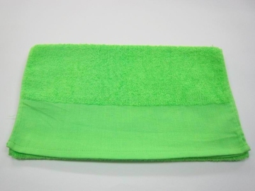 100% cotton dobby solid colore flannel face towel facecloth