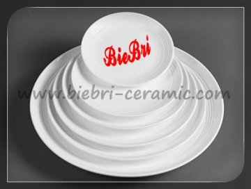 White Porcelain Serving Plates