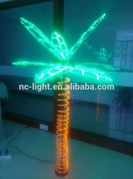 hot sale rope light motif light coconut tree outdoor decoration