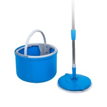 Kleaner Mop and Bucket: Upgraded Microfiber Mop with Self-Wringer for Household Cleaning