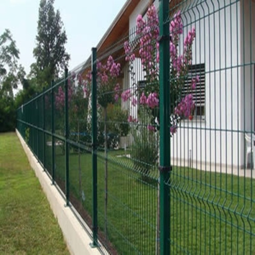 Dark Green Decorative garden curved welded wire mesh fencing