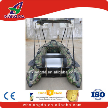 inflatable speed camouflage military boats with canopy for sale