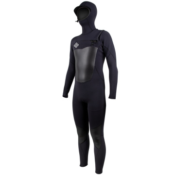 Seaskin 5/4mm Hooded Chest Zip Smooth Skin Wetsuit