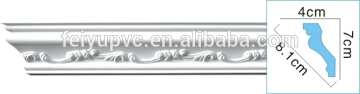 interior decorative ceiling pu cornice