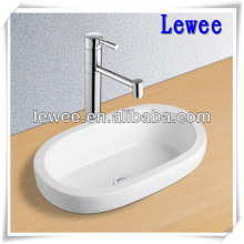 Vanity wash hand basin bathroom cabinet basin ceramic oval basin LW-109