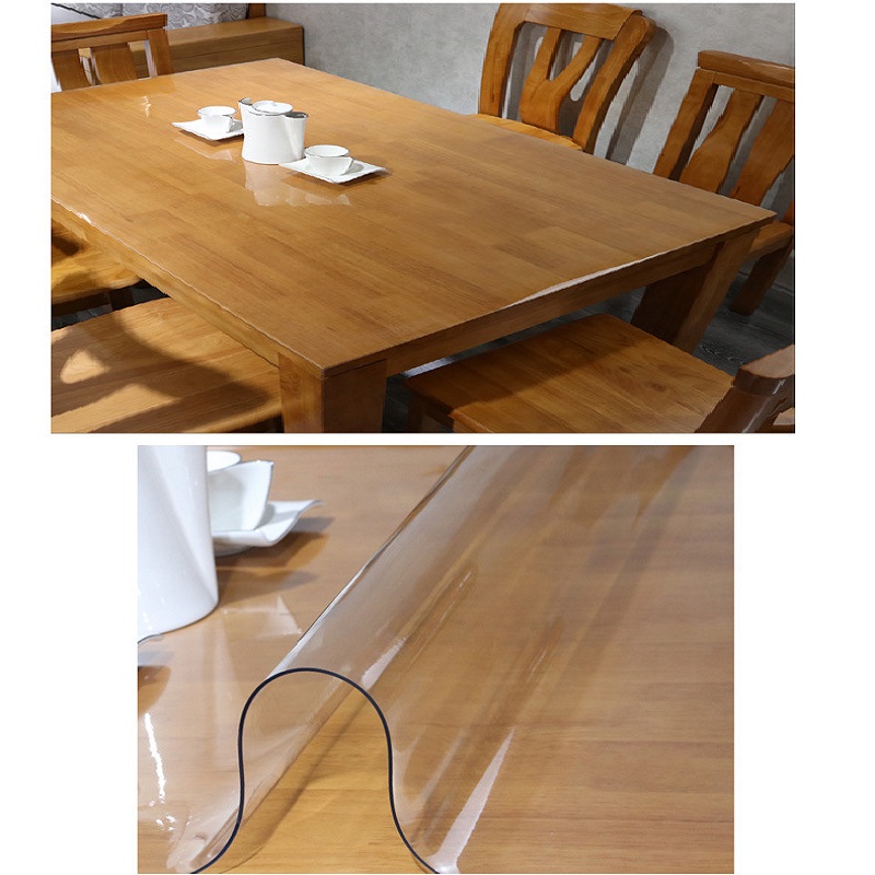 Pvc Thick Clear Plastic Table Cloth