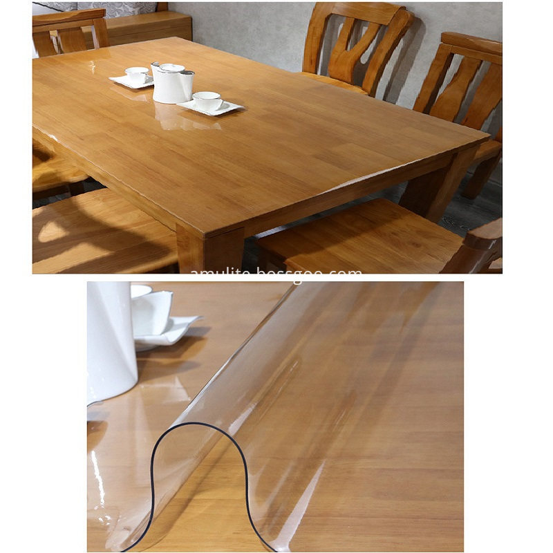 Pvc Thick Clear Plastic Table Cloth