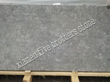 Flamed & Brushed Blue Limestone Slab