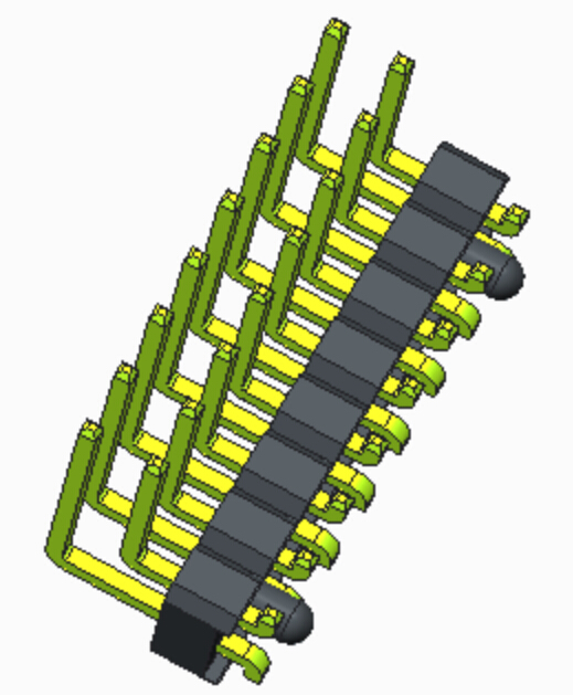 Tipo reto de SMT da fileira dupla do encabeçamento do Pin de 2.54mm