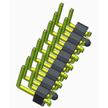 Embase à broche de 2,54 mm, type à rangée droite, type SMT