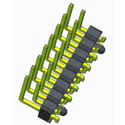 Tipo reto de SMT da fileira dupla do encabeçamento do Pin de 2.54mm