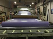 Waterproof coiled material production line