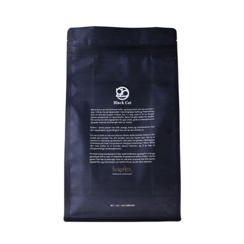 500 g bionedbrydelig kaffe &amp; te lynlås taske med kassebund