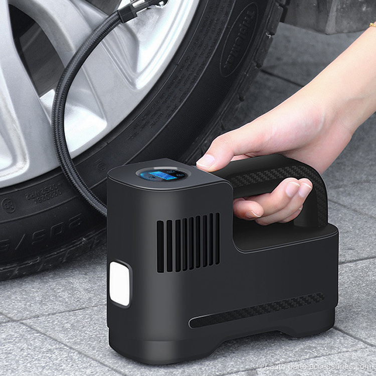 CAR Black Tire Inflator Digital Air Pump Compressor