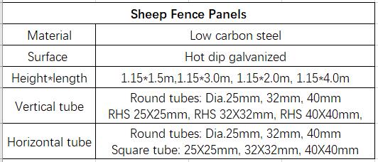Sheep fence panel farm barrier cattle barrier sheep metal fence for farm