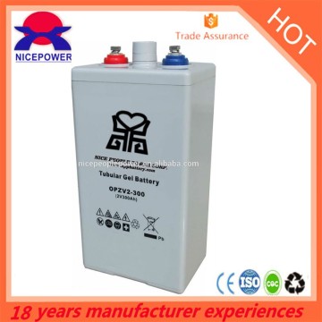 OPzV tubular GEL lead acid battery 2v OPzV battery 2v300ah