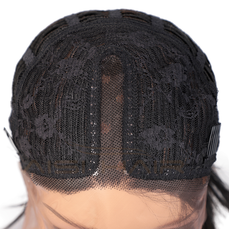Aisi Hair Top Quality Mixed Black Brown Short Bob Wig Silky Straight Wig Natural Wave Synthetic Cheap Wigs For Black Women