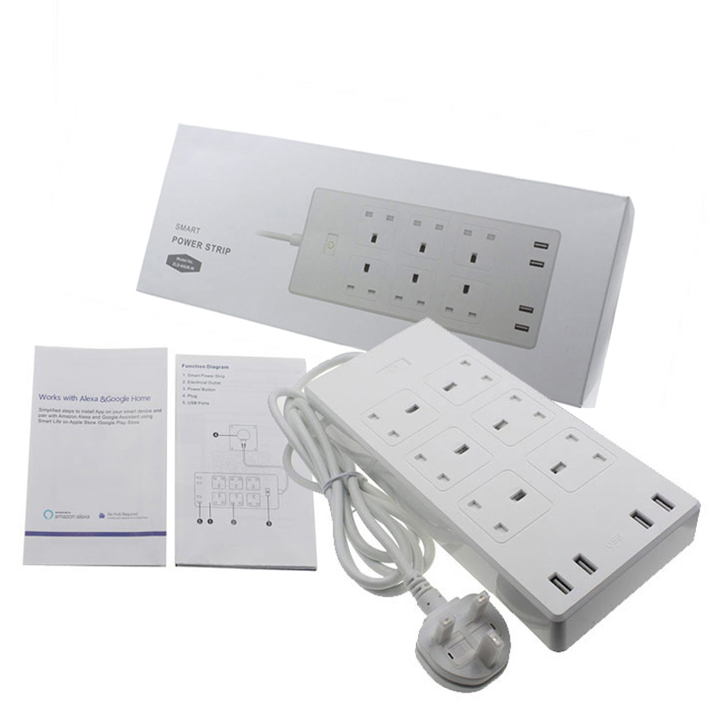 US Smart Wifi Usb Power Strip Surge Protector Outlet Socket Power Extensions Strip Electrical Power Strips TUYA