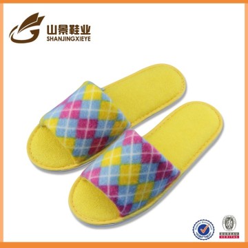 Comfortable open toe beautiful slipper fabric terry eva slipper