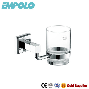Empolo glass cup with brass holder, brass tumbler shelf, cup shelf 932 05