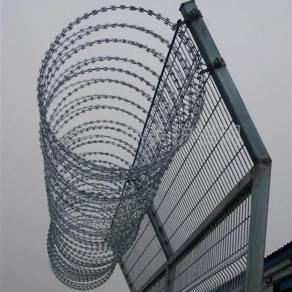 High Security Ss or Galvanized Steel Razor Tape Concertina Coil Fencing.