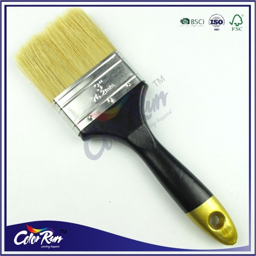 ColorRun high class natural bristle varnished wooden handle paint brushes