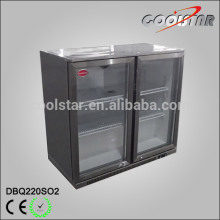 Stainless steel back bar bottle cooler