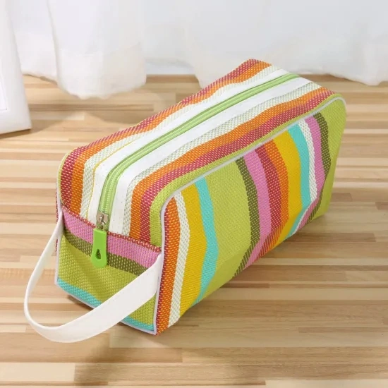 Women Excellent Portable Print Leather Cosmetic Bag