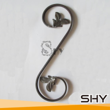 Garden fence ornamental parts antique iron work scroll spear panels