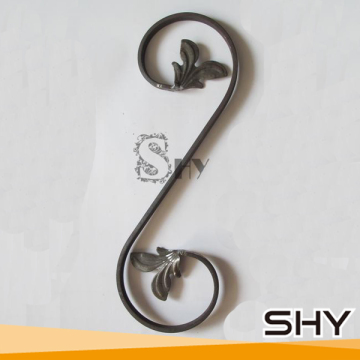 Garden fence ornamental parts antique iron work scroll spear panels