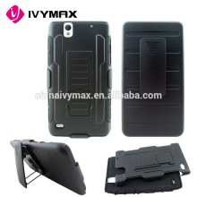 Hard stents bumper phone case for SONY Xperia C4 silicon pc covers