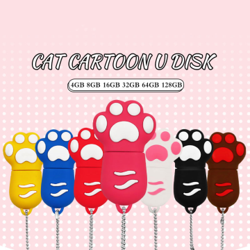 Cartoon Cat Paw USB 플래시 드라이브 펜 드라이브