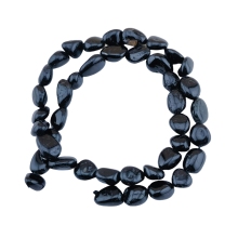 8-12mm Black Obsidian Raw Gemstone Beads: Ideal for Fashion Bracelets and Jewelry Making