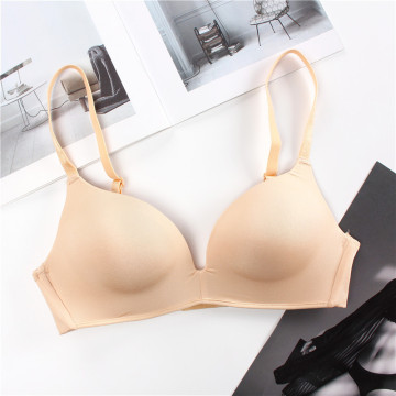 Women's Thin Seamless No Underwire Push-Up Bra