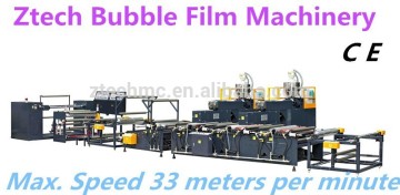 Rapid fill air bubble packaging making machine