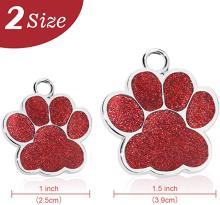 New Creative Cute Metal Logo Paw Tag