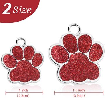 New Creative Cute Metal Logo Paw Tag
