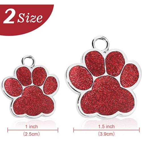 New Creative Cute Metal Logo Paw Tag