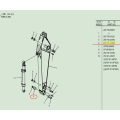 207-70-72460 ORİJİNAL KOMATSU PC300-7 burç pimi