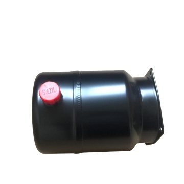 10 Quart Steel Round Reservoir for Hyva Hydraulic Oil Tank