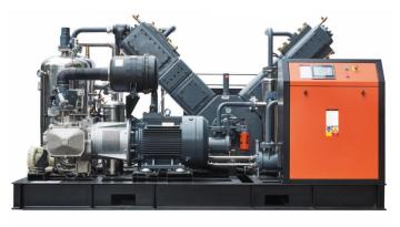 Oil free piston air compressor