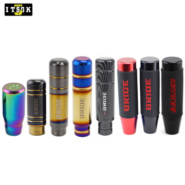 JDM Racing Sports Titanium Burnt Blue Gold Shifter Lever Stick for BRIDE MUGEN