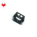 30mm Integrated Clamp Black Carbon Fiber Tube Clamp CNC Aluminum Motor Mount Fixture Clip Holder