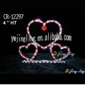 Venta al por mayor Wedding Tiara Heart Rhinestone Pageant Crowns