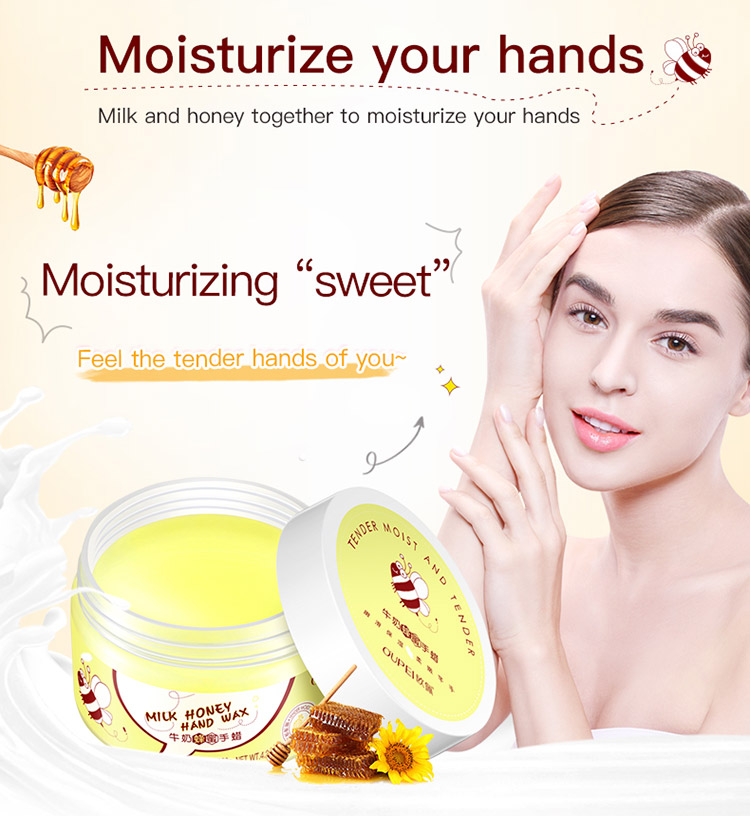 BISUTANG Hand Care Nourishing Moisturizing Whitening Exfoliating Milk Honey Hand Wax