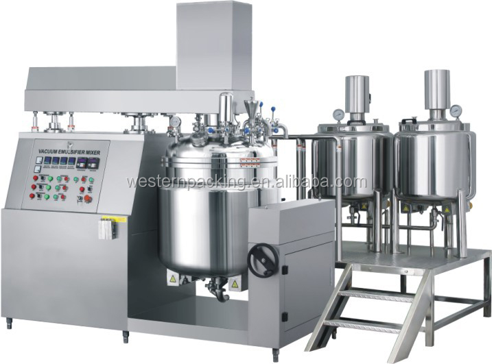 cosmetic pharmaceutical cream mixing machine vacuum emulsifying mixer