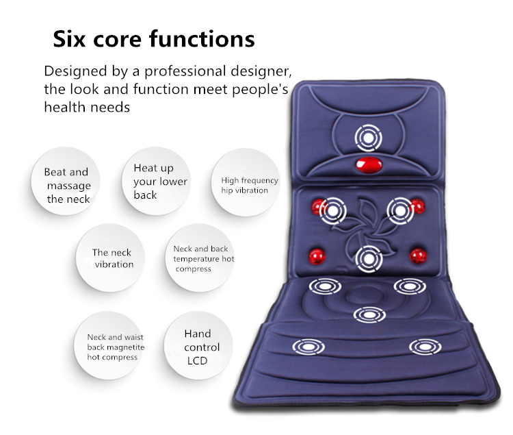 Infrared heating massage mattress cushion full body electric household multi-function massage cushion massager