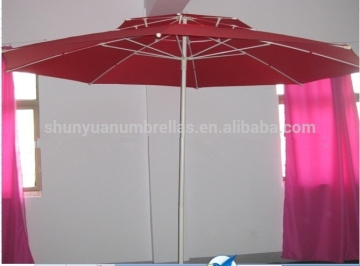 180G polyester with ordinary umbrella hat 2.7M Double Layer Umbrella