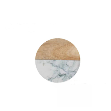 Marble Wine Coaster - Art Decor 0.25kg Polished Round Water Cup Natural Stone Coaster