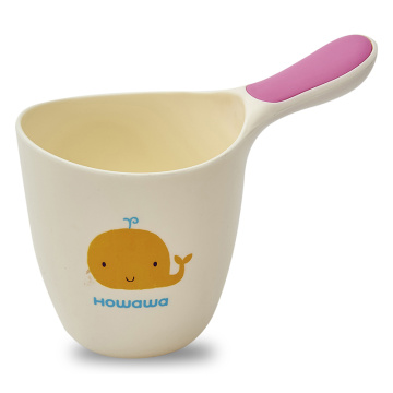 Tazza per risciacquo con cute baby bath spoon